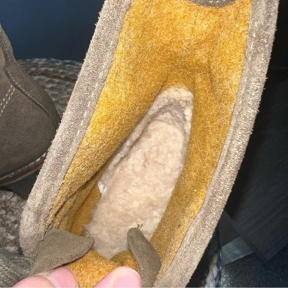 UGG Australia Calynda Olive Suede Ankle Boots - Picture 10 of 13